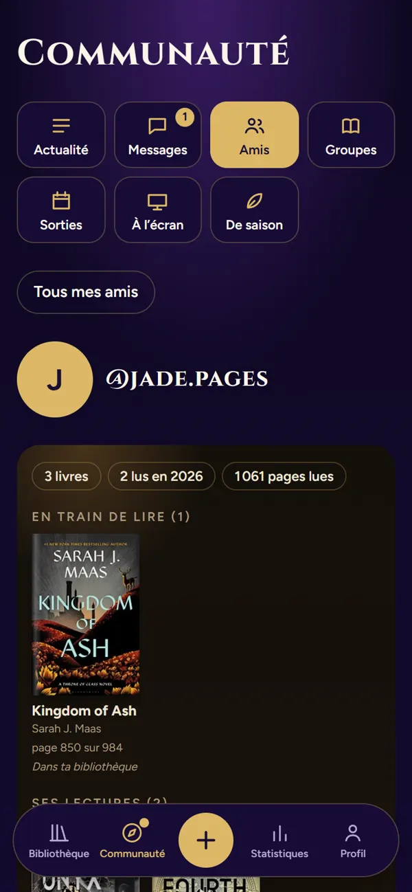 La bibliothèque d’une amie