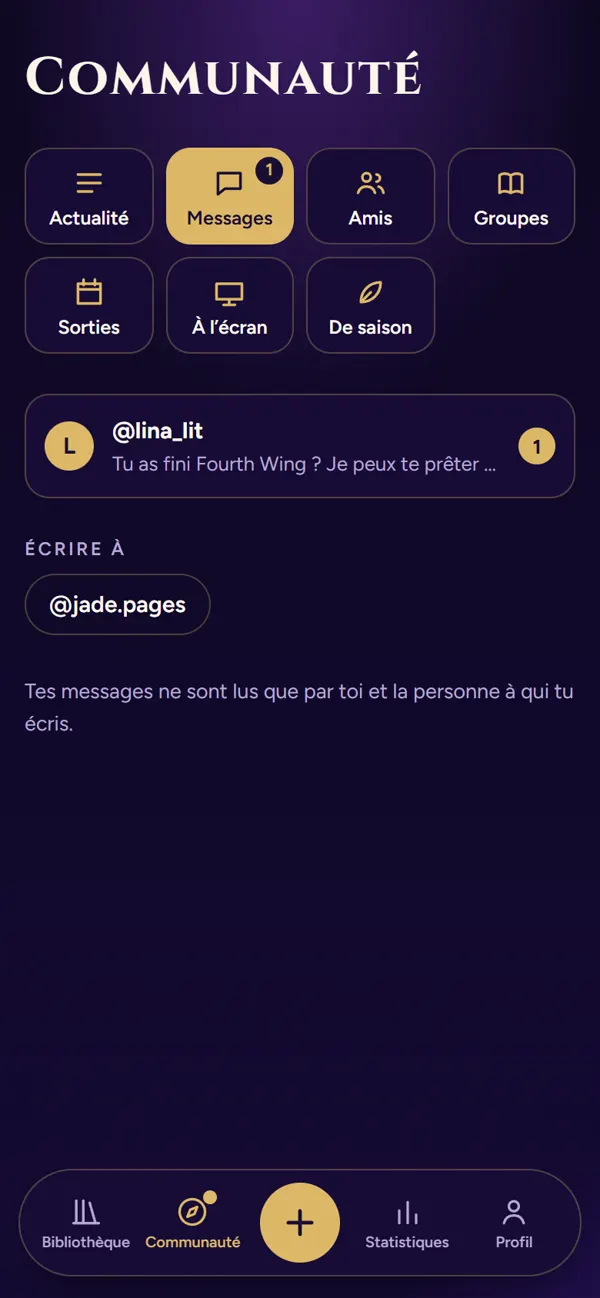 Les messages privés